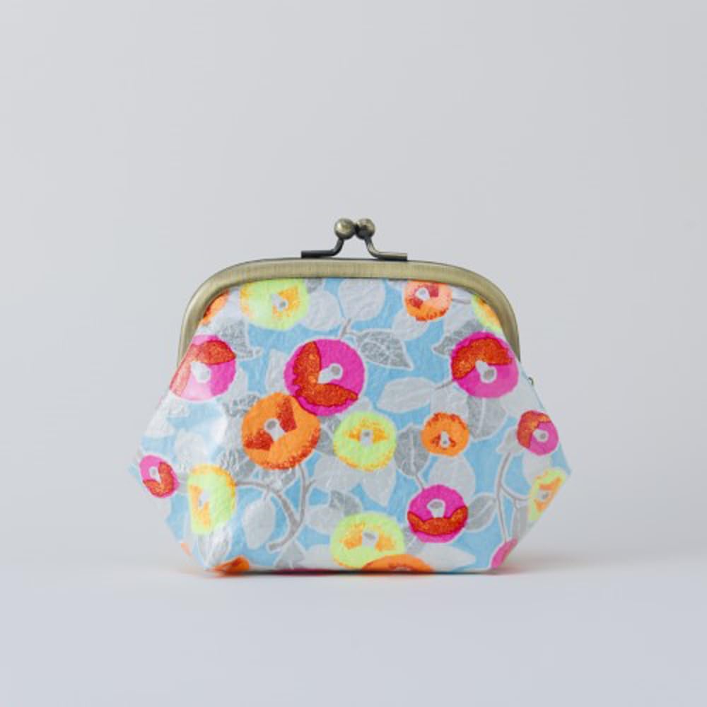 

Shogado Paper Clasp neon1 58131 Yuzen-dyed Pouch, Medium,