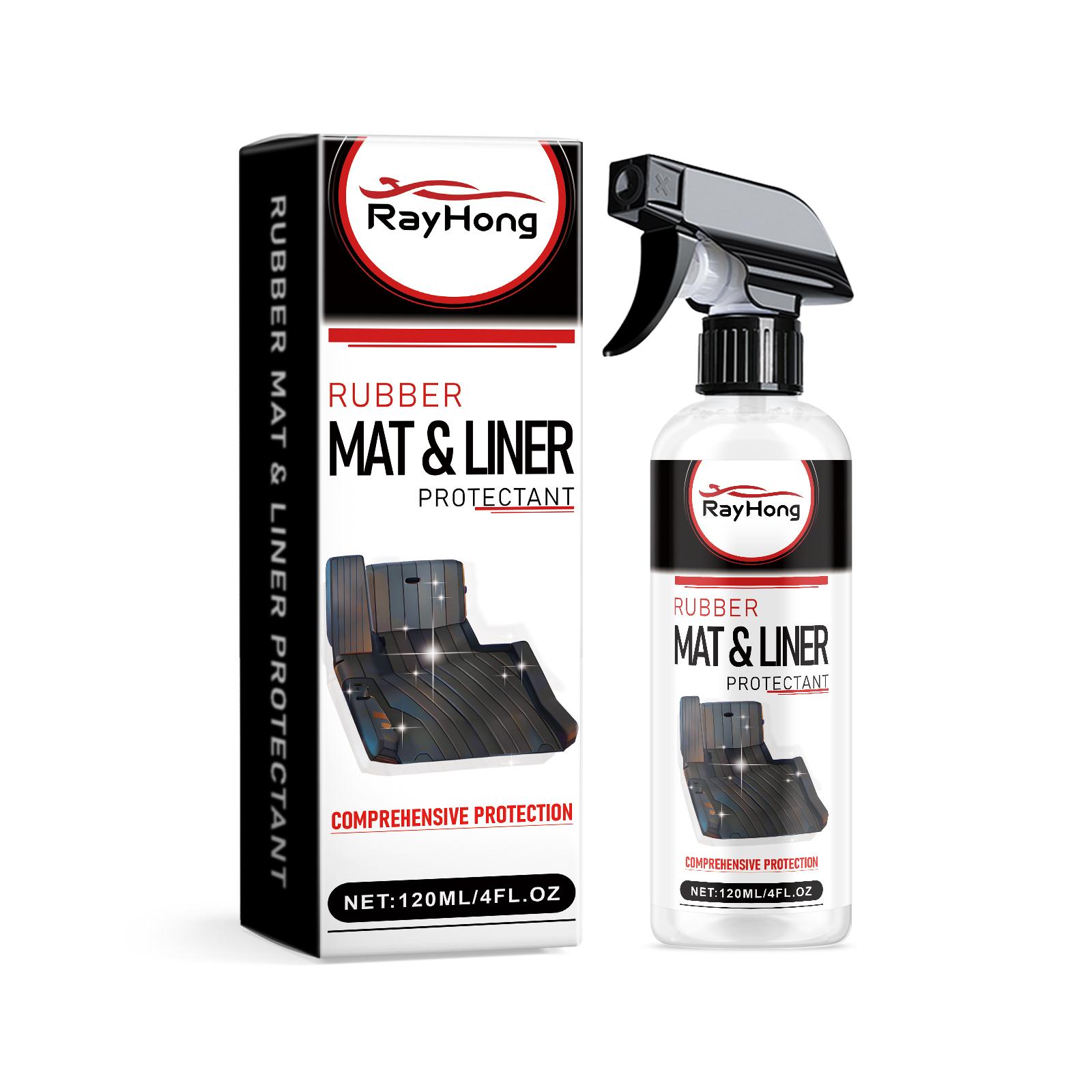 

Rayhong Car Rubber Mat Protector Spray - Scratch Resistance, Stain Prevention & Interior Cleaner, Auto Interior Care Agent 120ml