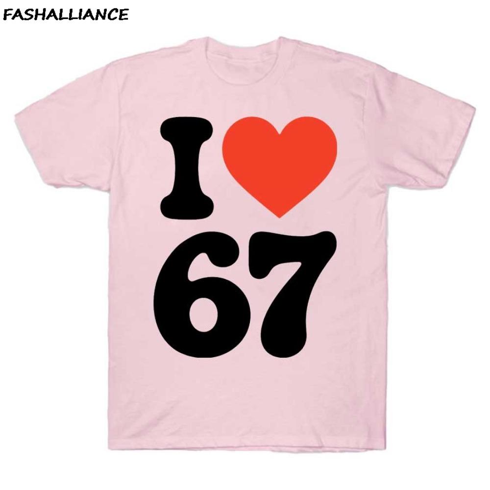 Sechs Sieben 67 Meme T-Shirt für Herren Damen Hip Hop Streetwear Kurzarm Tops 100% Baumwolle T-Shirt