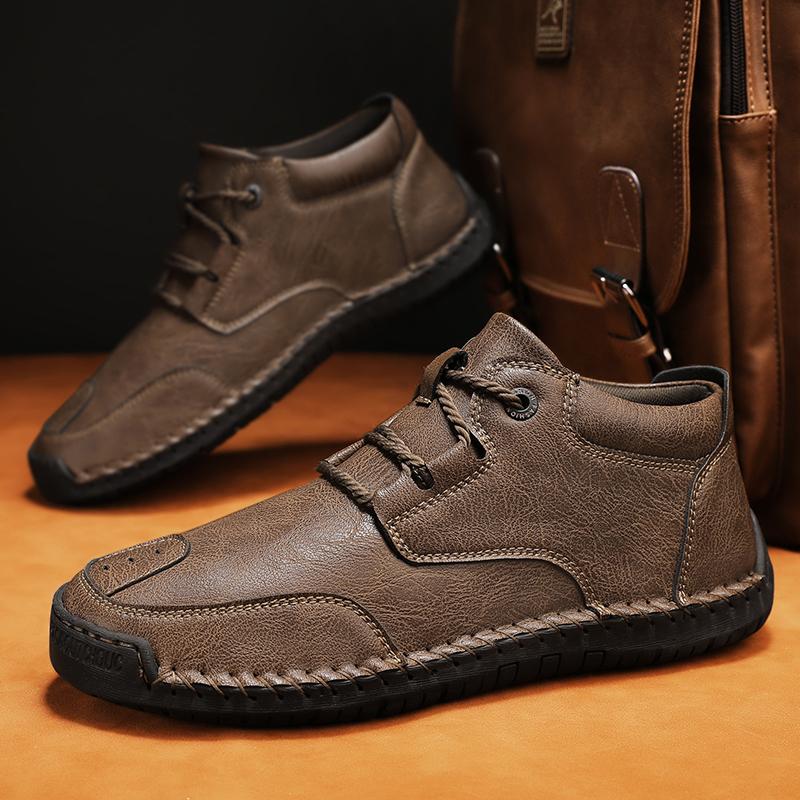 

Men Casual Boots Comfortable Leather Suitable for Daily Wear and Various Occasions High Quality Material for Durability 39