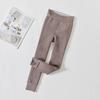 Children's Leggings Spring and Autumn Combed Cotton New Autumn Vertical Stripes V-waist Outer Wear Foot Pants