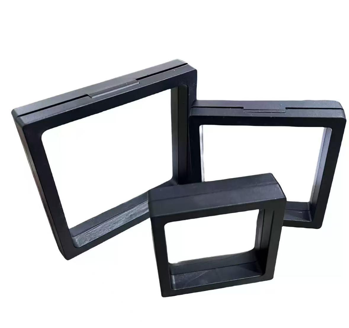 

Герметичная антиокислительная подвесная коробка для демонстрации ювелирных изделий (Продается только с другими товарами) 9*9*2cm Black Suspension Box