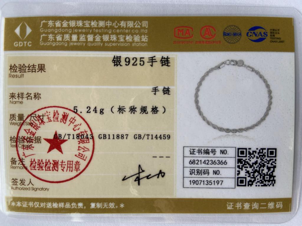 925 Sterling Silver Bracelet Gift Fashion Wedding Jewelry