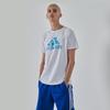 Adidas Letter Logo Print Breathable Sports Casual Short Sleeve T-Shirt Men Tops White ADITSG2SMU-WBU-1