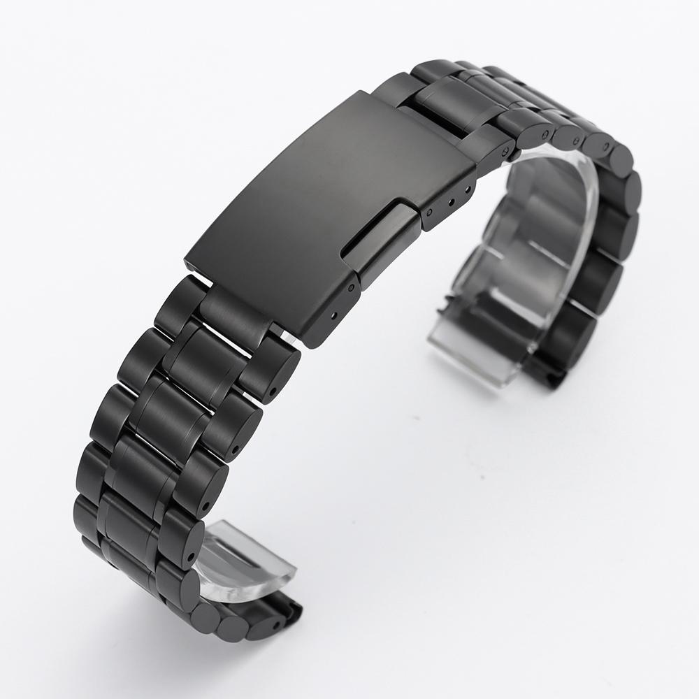 Stainless Steel Watch Strap 16mm 18mm 20mm 22mm 24mm Business Watch Band Metal Strap Men Women Replacement for Samsung for Seiko