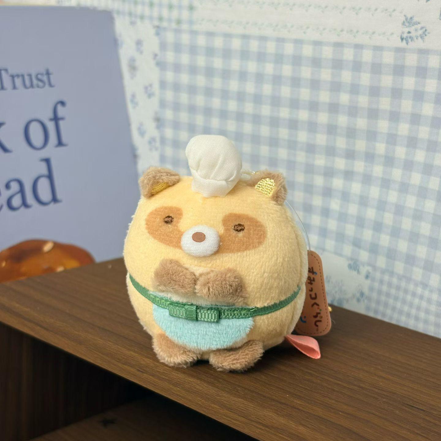 San X Sumikko Gurashi Zuckerwürfel Café Serie Plüschtier Schlüsselanhänger Süße Schokolade Frittierte Garnele Kaffeebohne Stoffpuppe Tasche Anhänger