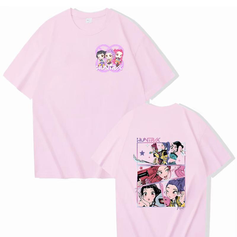 16 Colors Movie KPop Demon Hunters Rumi Mira Zoey Graphic Tshirts Men Women Korean Fashion Trend Streetwear Unisex Casual T-shirt