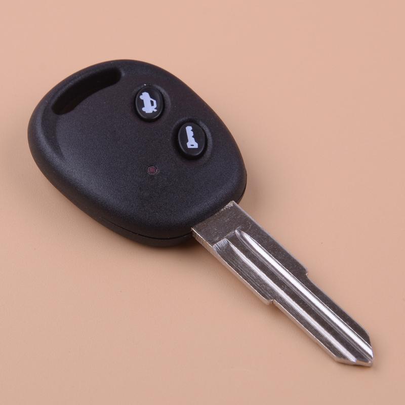 CITALL Car 2 Buttons Uncut Blade Blank Remote Key Fob Case Shell Fit for Chevrolet Chevy Aveo 2004 2005 2006 2007 2008 2009 2010