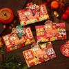 6pcs/set Chinese Red Envelope Chinese Spring Festival Hongbao Lucky Envelope for Money Kids Gifts Spring Festival Supplies