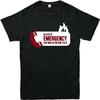 Men's In The CASE of Emergency It Crowd Inspired Moss and The Fire Printed T Shirt Cotton Short Sleeve