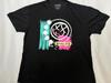 2XL Blink 182 Band T-Shirt. Neuzustand. Schwarze Farbe.Smiley-Gesicht pink und türkis