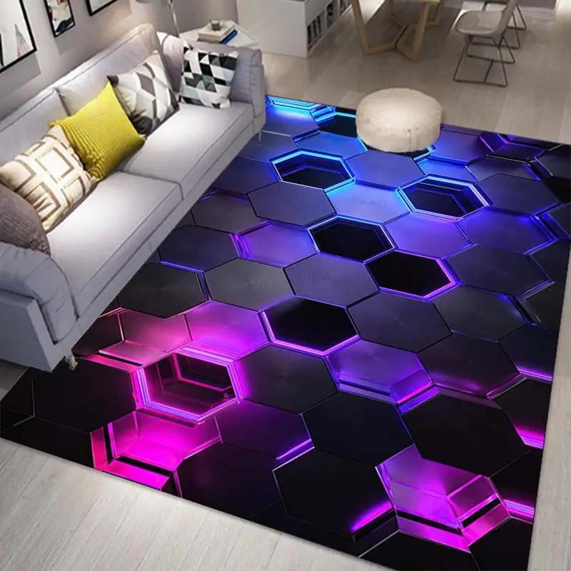 Gamer Teppich PC Spiel Controller Muster Matte für Schlafzimmer Wohnzimmer Spielbereich Innen Außen Teppich Fußmatte Cooles Dekor Jungen Mädchen