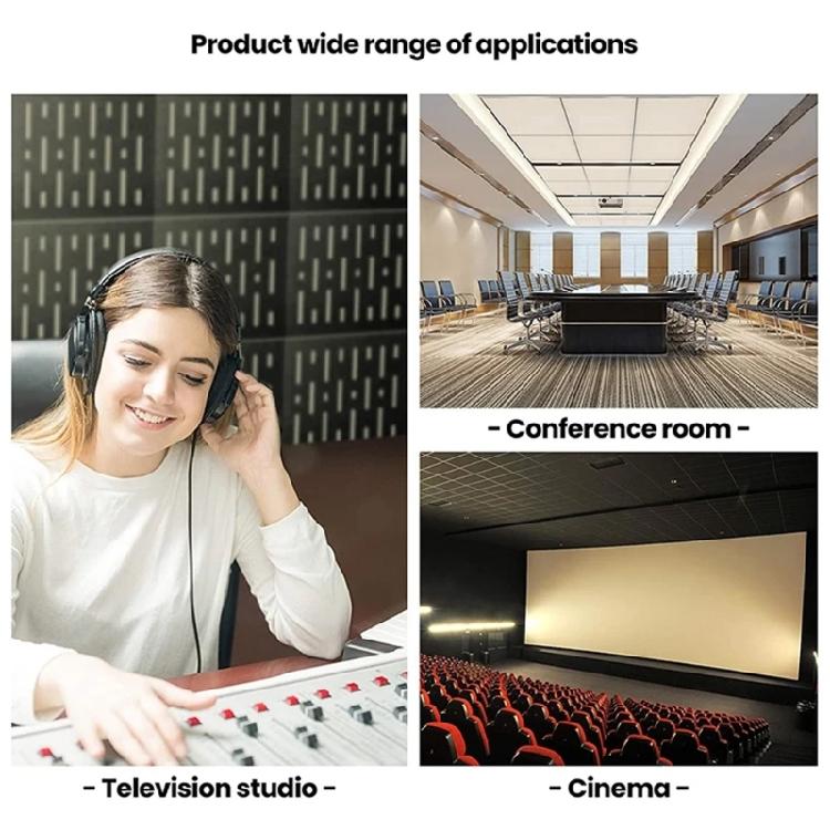 12PCS Sound Absorbing Wall Panels Polyester Texture Hexagonal Soundproof Foam Panels for Bedroom Music Room Decorations