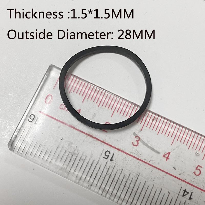 1.5MM Square 30mm OD Driver Belt Square 28mm Diameter DVD CD Loader Door Rubber Belts 1.3MM 2815