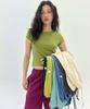 Jinokio (W)All Day Slim Fit Layered Top (Olive)