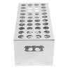 304 Stainless Steel Punch Plate Test Tube Rack 40 Holes Large Capacity Test Tube Holder