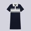 HAZZYS Women's Spring/Summer Color-block A-Line Polo Dress