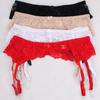 Women's Sexy Lingerie Lace Garter Suspenders Transparent Underwear Adjustable Double Breasted Waist Belt For Stockings