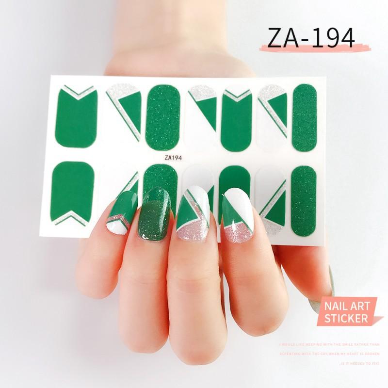 ZA Nail Sticker Full Nail Patch Nail Varnish Film Hand Nail Sticker Nail Tool Long-lasting Waterproof