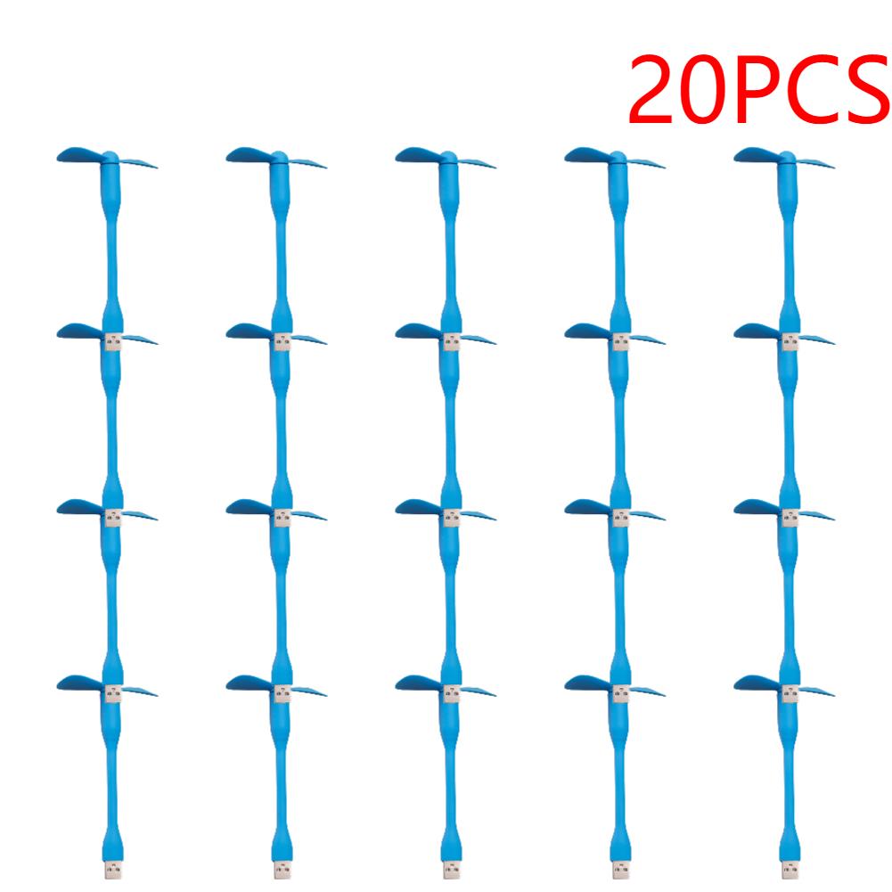 1-50pcs Flexible Portable Mini Fan for Power Bank Notebook Computer Summer Travel Cooling Cooler Mobile Phone USB Gadgets Fans