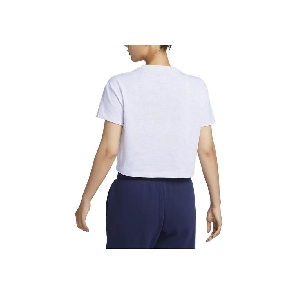 Nike Solid Color Short Sleeve Casual T-Shirt Women Tops Birch DA0324-051
