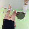 New Color Change Anti-blue Light Glasses Retro Metal Fashion Cat Eye Flat Light Mirror Men And Women 56016