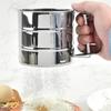 Handliches Mehl-Sieb Edelstahl Einfach zu bedienen Schnell Praktisch Rostfrei Kreatives Mehl-Sieb zum Backen