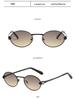 Retro 2025 Small Frame Metal Sunglasses - Unisex, Street Style, High-End UV Protection.