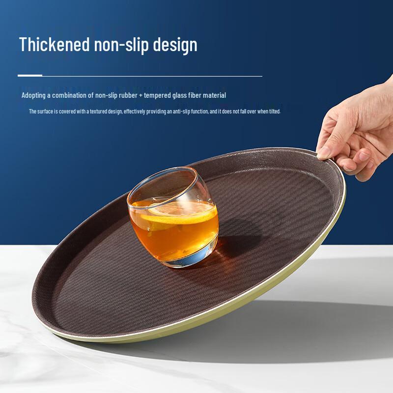 LISM Durable Rectangular Plastic Serving Tray