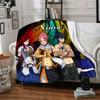 Fairy Tail Characters Flannel Blanket With Customizable Name Comfortable In All Seasons Suitable For Sofas Beds Travel Camping And Office Decoration A