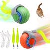 Brinquedos Interativos para Gatos Bola Recarregável Inteligente Animal de Estimação Elétrico Brinquedo para Gato Gatinho Animal de Estimação Inteligente Automático Teaser Recarregável por USB Brinquedo para Gato