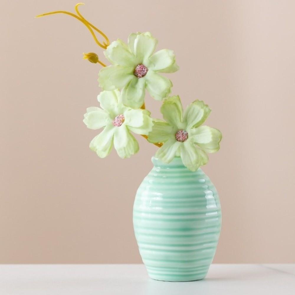 2PCS Exquisite Refrigerator Magnets Vase Colorful Fridge Magnets Simulation Flower Vase  Restaurant