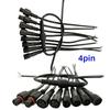 5/10/20/50 Pairs Male To Female 40cm Length Waterproof Cable 2pin 3pin 4pin 5pin Led Connector Black Wire for LED Strip Light WP