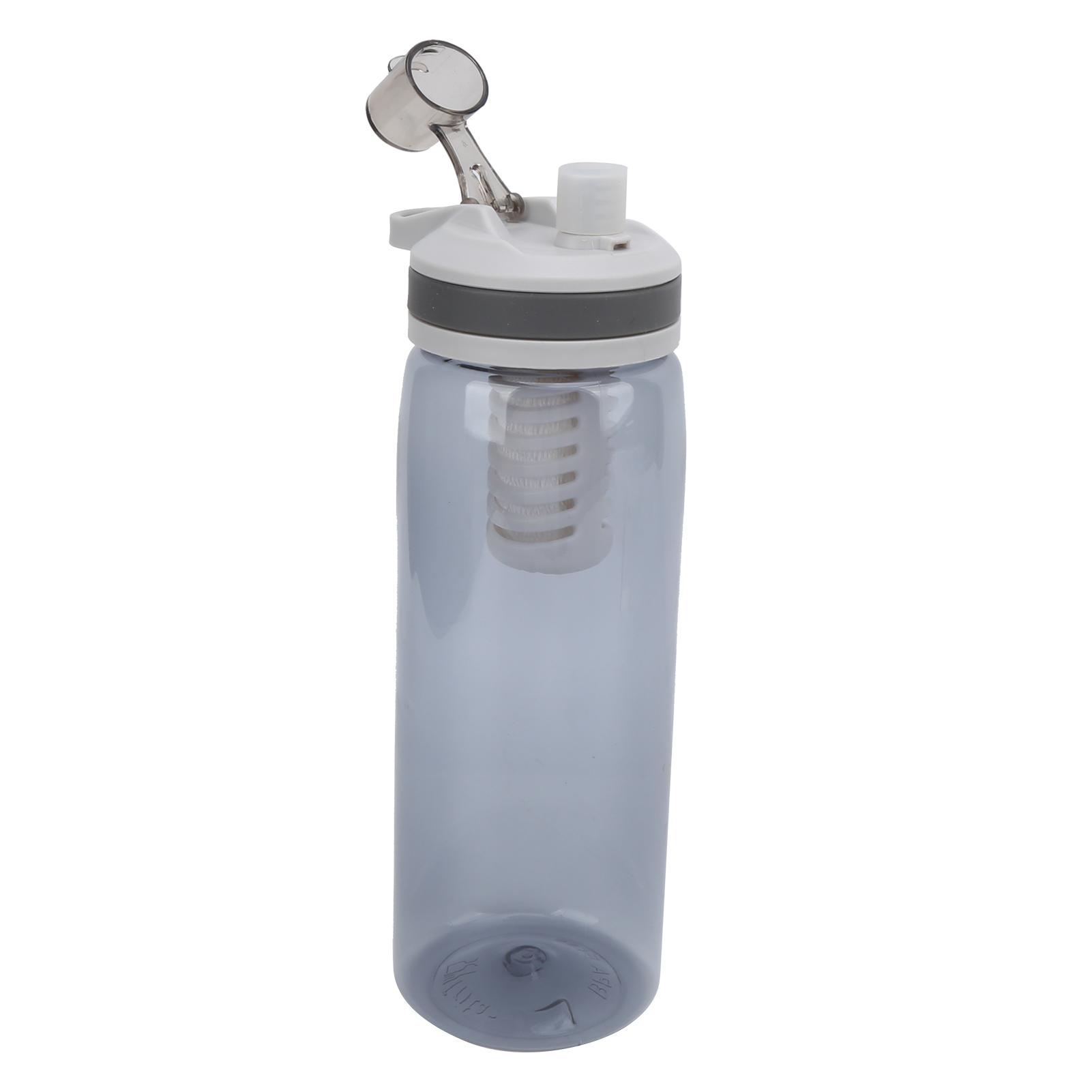 

770ml Portable Filtered Water Bottle Outdoor Water Purifier for Camping Hiking EmergencyGray