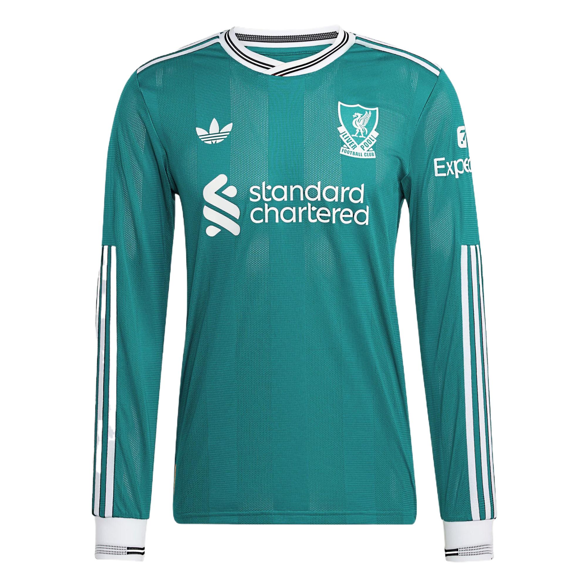 Adidas Originals Free Shipping with adiClub Liverpool Fc 25/26 Long Sleeve Third Authentic Jersey JV6460 M