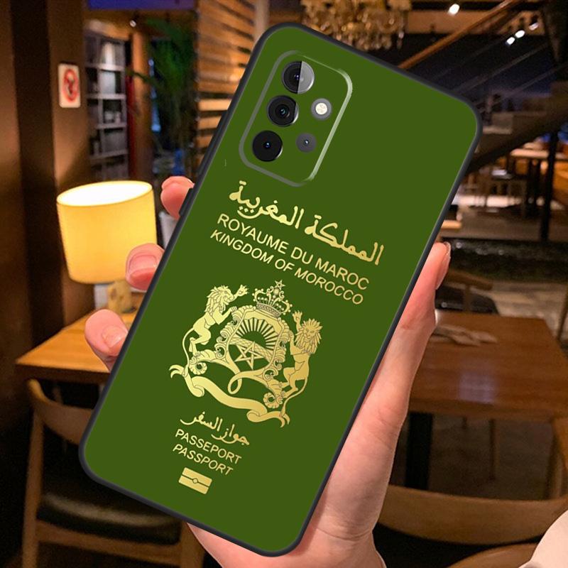 Morocco Flag Coat Of Arms Symbol Case For Samsung Galaxy A26 A16 A06 A55 A35 A15 A32 A12 A22 A52 A54 A34 A14 A56 A36 A13 A53
