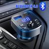 Car Hands-free Bluetooth-kompatibilní 5.0 FM vysílač Car Kit MP3 Modulátor Přehrávač Handsfree Audio Receiver 2 USB Rychlá nabíječka