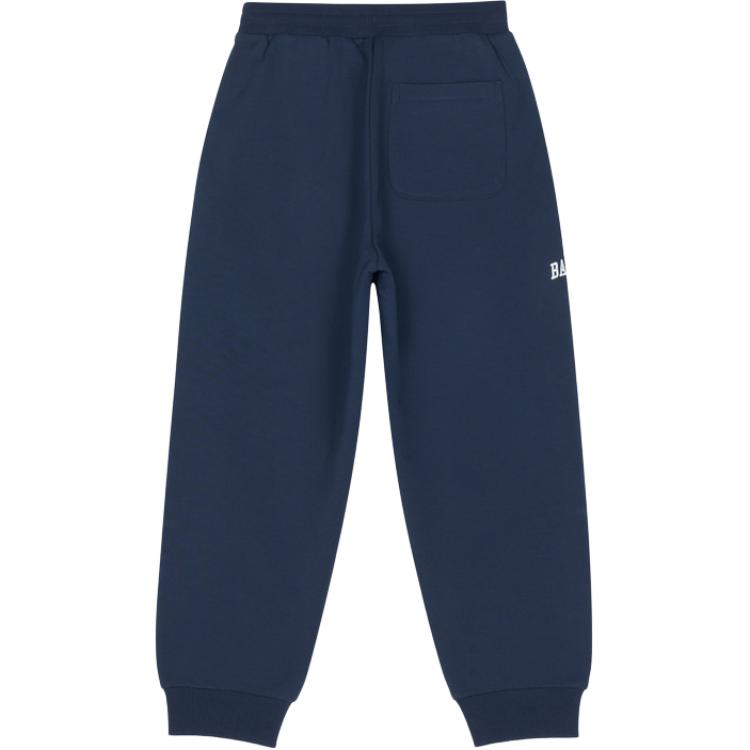 Kids' New Balance Knitted Sweatpants Fleece Lined Elastic Cuff Letter 4LF4S123-NV