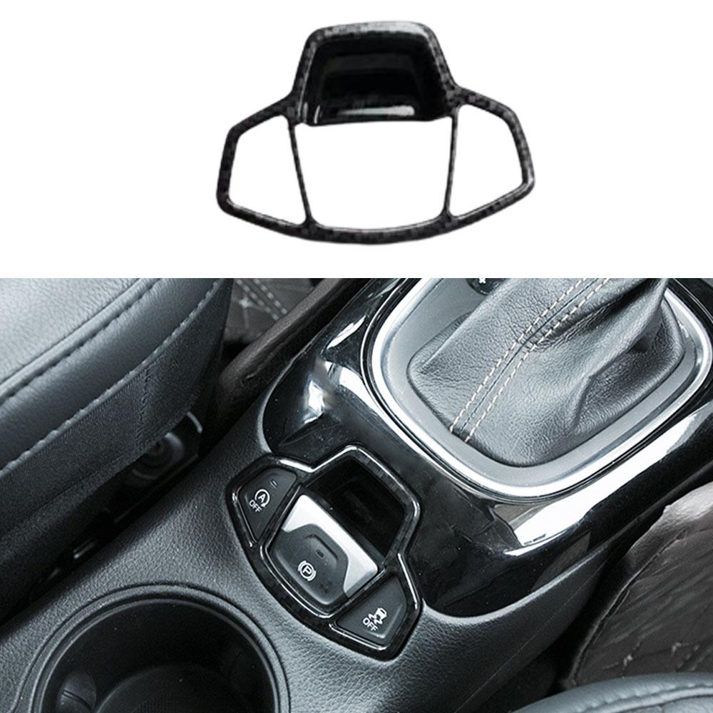 For Jeep Compass 2017 2018- ABS Plastic Car Door Sound Speaker Audio Ring Cover Carbon Fiber Water Cup Holder Frame Trim