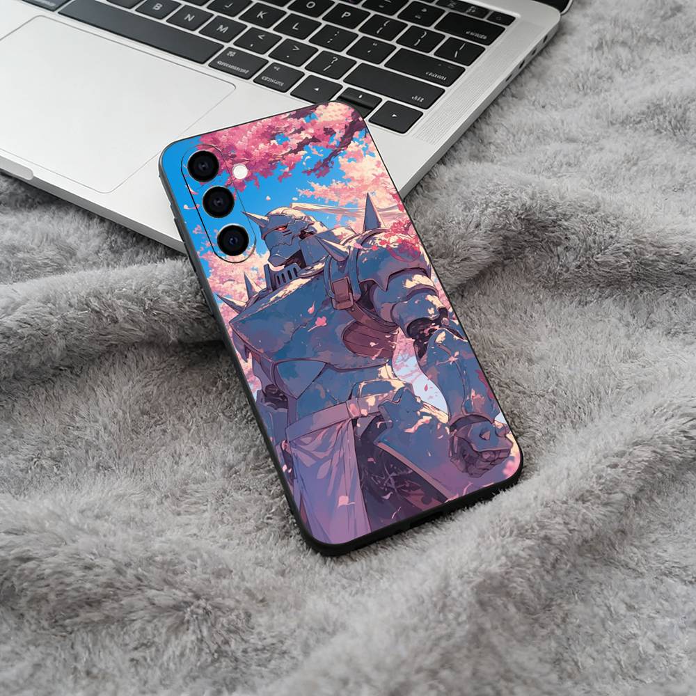 F-A-Fullmetal -Alchemist Phone Case For Samsung Galaxy A73,A71 A72,A70,A53,A52,A51,Soft Silicone Black Cover