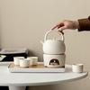 Woding Ceramic Portable Handle Tea Brewing & Warming Set