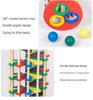 Colorful Wooden Knock Ball Ladder Toy for Early Childhood Hand-Eye Coordination and Development.