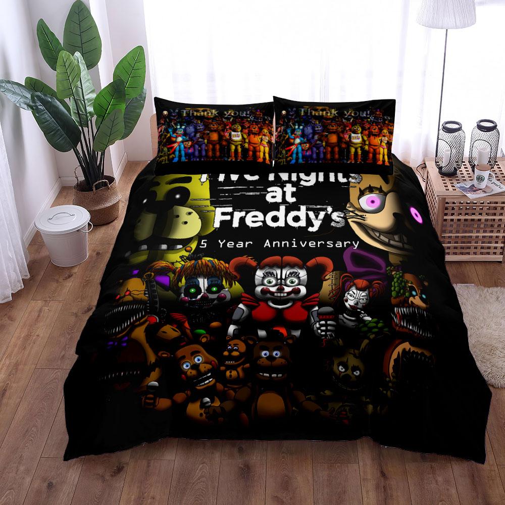 Friday Night Bear Duvet Cover Set King Queen Double Full Twin Single Size Bed Linen Set