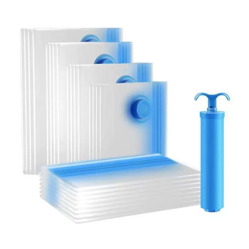 Transparent Vacuum Sealing Compression Storage Bag for Down Jackets and Quilts