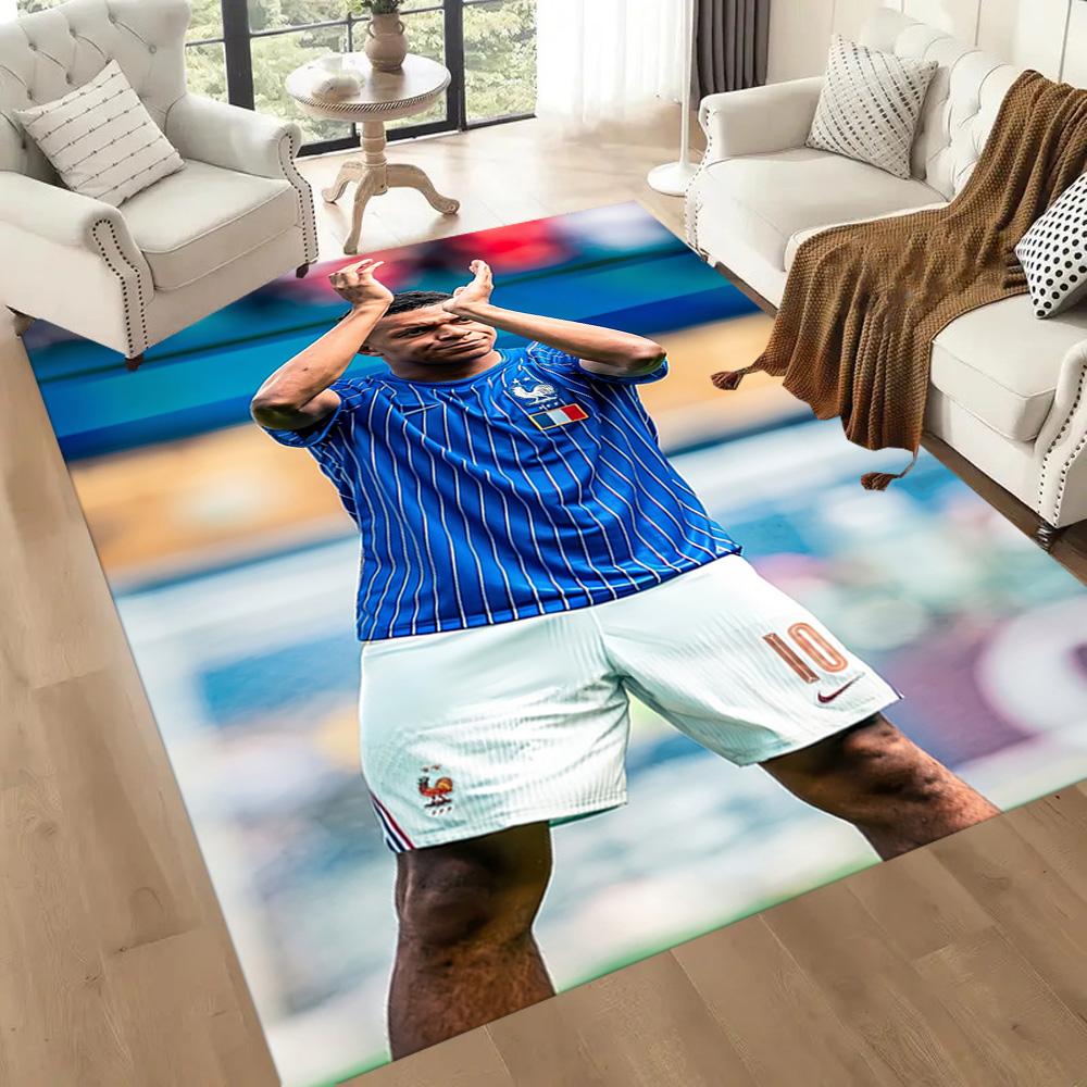 Mbappe 135 Floor Rug Office Rug Design for Kitchen Foyer Study Room Dining Room Antislip Carpet Decorate Offices Birthday/Christmas Gift