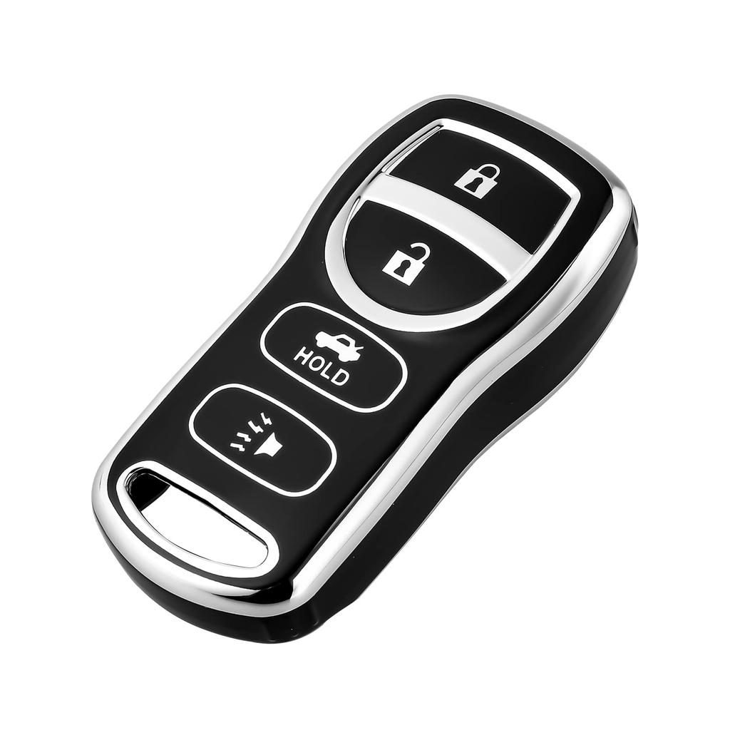 Offcurve Key Fob Cover For Nissan Full Tpu Protective Car Key Case Holder For Nissan Xterra Titan Armada Frontier Quest Sentra