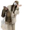 Seasonal Velvet Thickened Cardigan Long-sleeved Casual Loose Simple Contrasting Coat Retro Small Fragrant Coat