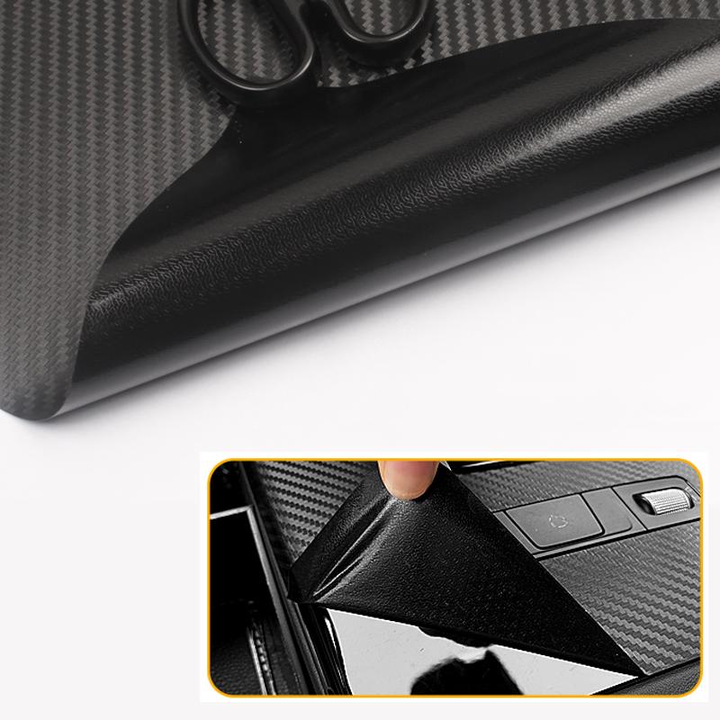 Car Interior Sticker For Changan UNIT UNI-T 2020-2023 Car Gear Panel Sticker Gear Box Protective Film Carbon Black Accessories