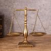 Libra Jewelry Tower Retro Balance Scale Sculpture Justice Scale for Law Students Attorneys Judges Lawyer Office Decors