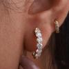 High-End Diamond-Encrusted Ear Cuffs and Hoops - European & American Fashion Earrings for Women